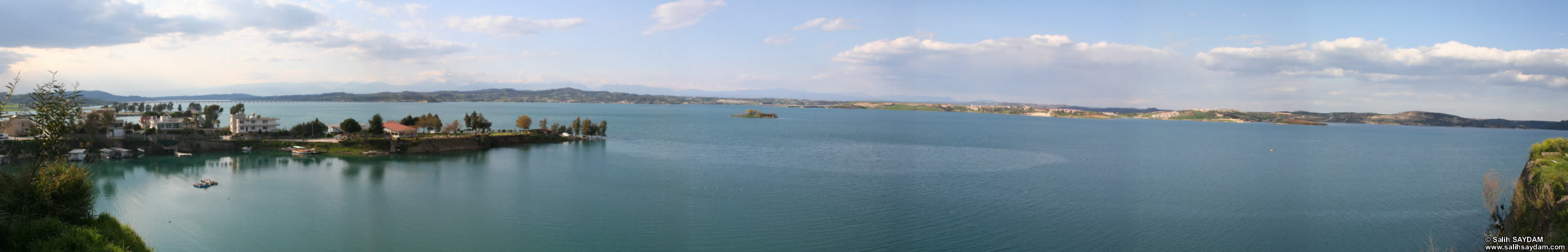 Adana'nn kuzeyinde Seyhan nehri zerinde kurulu bulunan Hidroelektrik Seyhan Baraj'nn panoramas #01