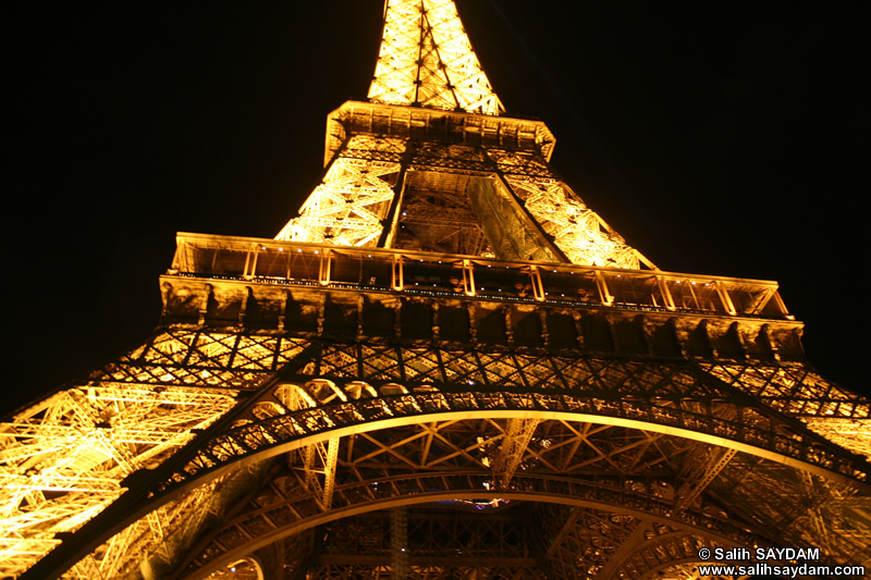 Eyfel Kulesi (La tour Eiffel) Fotoğraf Galerisi (Gece) (Paris, Fransa)