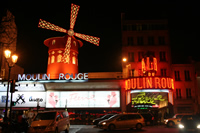 Moulin Rouge Fotoğraf Galerisi (Gece) (Paris, Fransa)