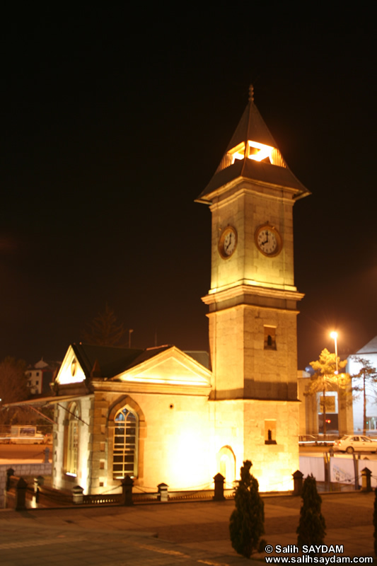 Saat Kulesi (Gece) Fotoğraf Galerisi (Kayseri)