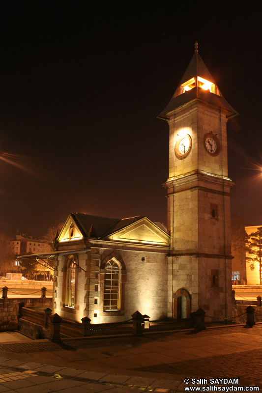 Clock Tower (At Night) Photo Gallery 2 (Kayseri)