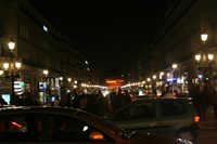 Opera Bulvar (Avenue de l'Opra) Fotoraf Galerisi (Gece) (Paris, Fransa)